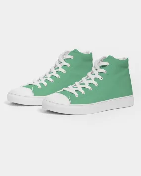 Pastel Green Men's High-top Canvas Sneakers | Men's | Bright Pastel Green | C60M0Y60K0