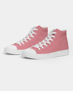 Pastel Pink Men's High-top Canvas Sneakers | Men's | Bright Pastel Pink | C0M60Y30K0