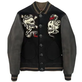 Skull Jeans Varsity Jacket - S