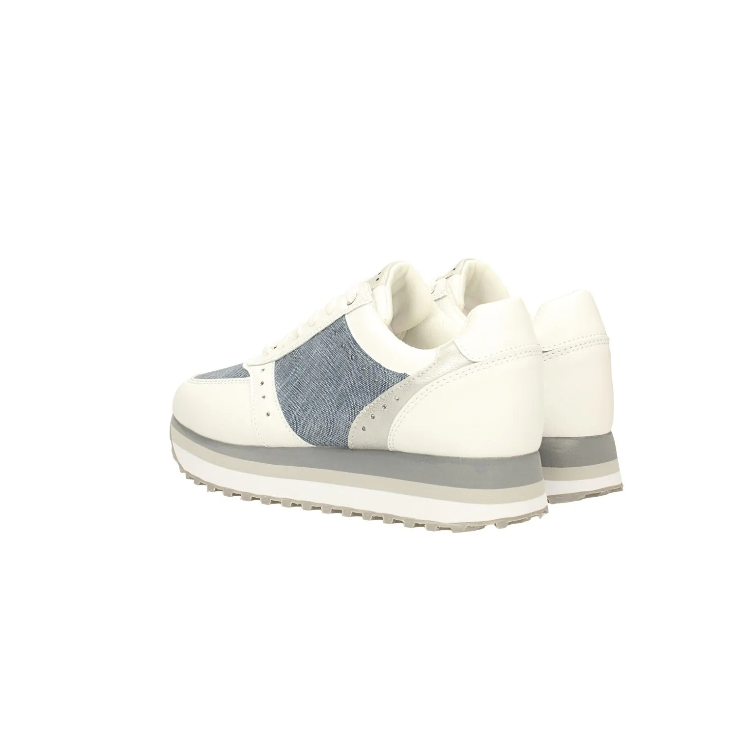 Sneakers platform con inserti