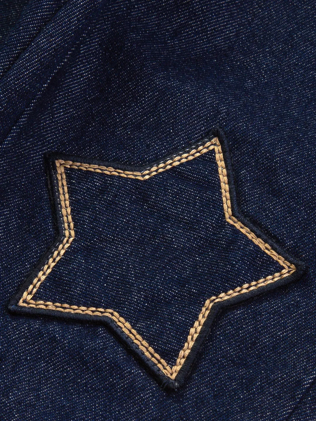 Star denim joggers