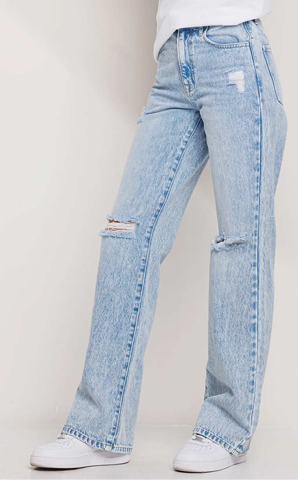 Straight Boyfriend Style Jeans