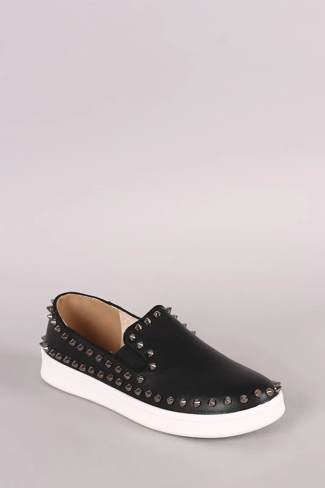 Studded Spike Slip On Sneaker