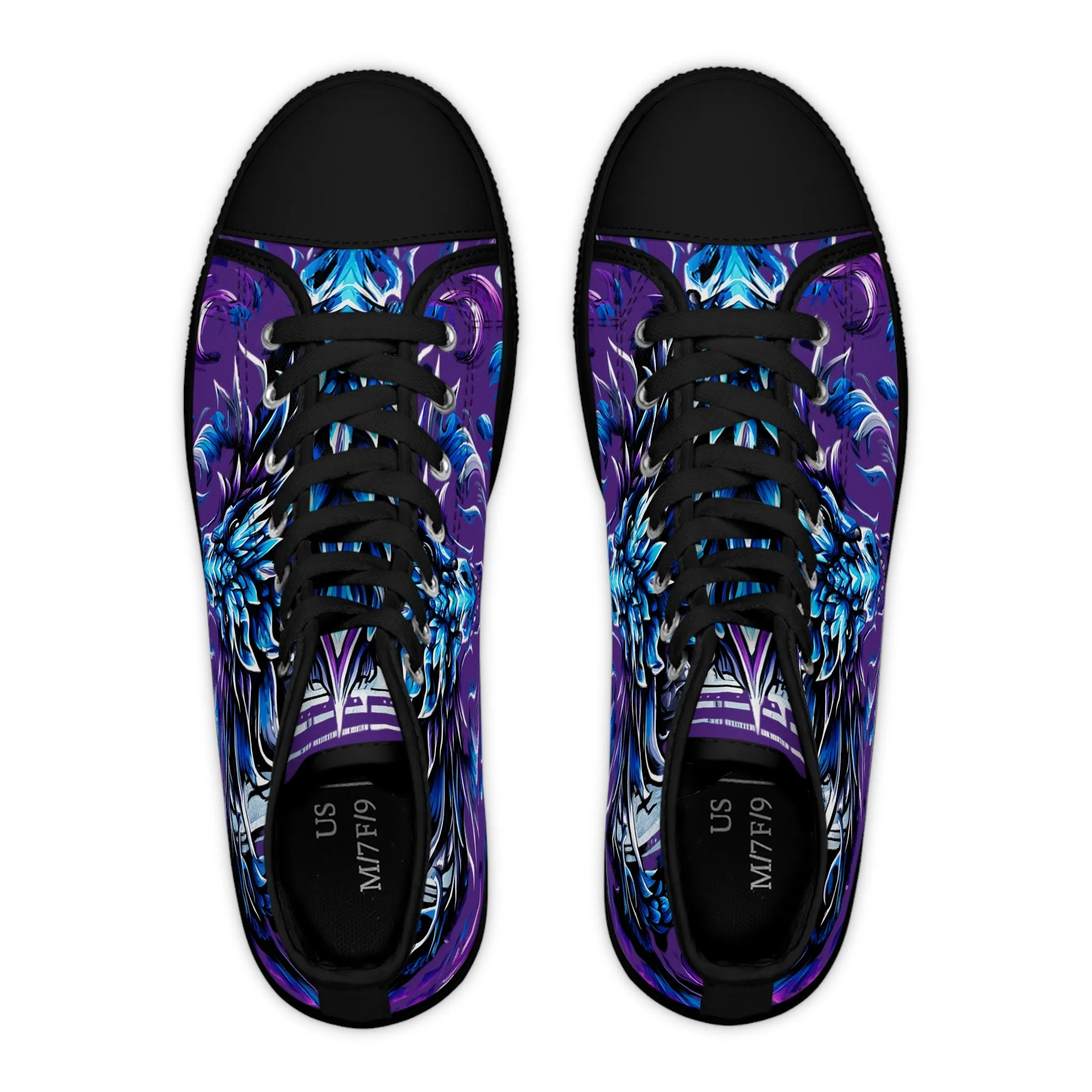 Women's High Top Sneakers - Electric Dragon